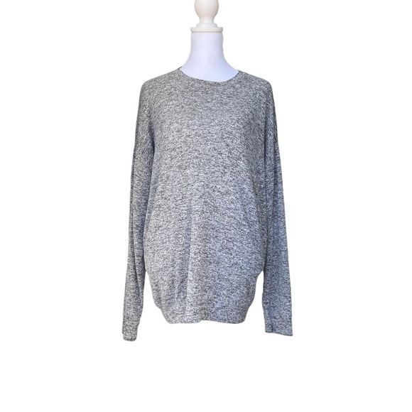 Athleta - Mindful Pullover Light Heather Gray Sweater Sweatshirt Cover Sz Small - Picture 3 of 7